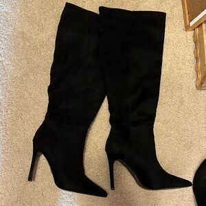 Black Knee-High Boots